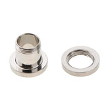 Maxbell 6pcs Rhinestone Stainless Steel Screw Ear Gauges Plugs Tunnels Expander 8mm