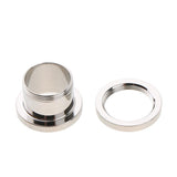 Maxbell 6pcs Rhinestone Stainless Steel Screw Ear Gauges Plugs Tunnels Expander 12mm