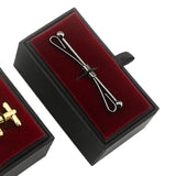 Maxbell Velvet Tie Clip Storage Box Case Jewelry Display Organizer Mens Gift Box