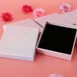 Maxbell 5pcs Cardboard Paper Jewelry Gift Box Ring Earrings Storage Case 9.5 x 9.5 x 3.0cm