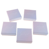 Maxbell 5pcs Cardboard Paper Jewelry Gift Box Ring Earrings Storage Case 9.5 x 9.5 x 3.0cm