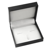 Maxbell Luxury Cufflink Storage Box Mens Wedding Gift Cufflinks Tie Clips Set Box
