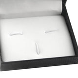 Maxbell Luxury Cufflink Storage Box Mens Wedding Gift Cufflinks Tie Clips Set Box
