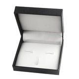 Maxbell Luxury Cufflink Storage Box Mens Wedding Gift Cufflinks Tie Clips Set Box