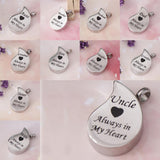 Maxbell Stainless Steel Urn Necklace Pendant Cremation Ashes Keepsake Dad