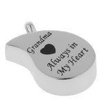 Maxbell Stainless Steel Urn Necklace Pendant Cremation Ashes Keepsake Grandma