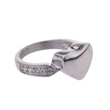 Maxbell Love Heart Memorial Ring Ash Holder Charm Cremation Jewelry Finger Ring 7