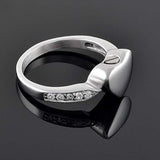 Maxbell Love Heart Memorial Ring Ash Holder Charm Cremation Jewelry Finger Ring 7