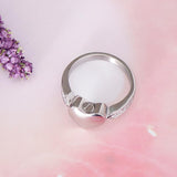 Maxbell Love Heart Memorial Ring Ash Holder Charm Cremation Jewelry Finger Ring 10