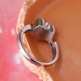 Maxbell Love Heart Memorial Ring Ash Holder Charm Cremation Jewelry Finger Ring 10