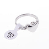 Maxbell Love Heart Memorial Ring Ash Holder Charm Cremation Jewelry Finger Ring 10