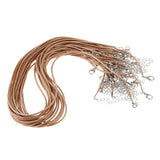 Maxbell 20 Pieces DIY Handmade Necklace Cord Wax Rope String Jewelry Making Khaki