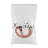 Maxbell 20 Pieces DIY Handmade Necklace Cord Wax Rope String Jewelry Making Orange