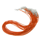 Maxbell 20 Pieces DIY Handmade Necklace Cord Wax Rope String Jewelry Making Orange