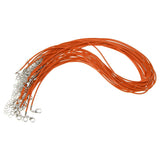 Maxbell 20 Pieces DIY Handmade Necklace Cord Wax Rope String Jewelry Making Orange