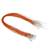 Maxbell 20 Pieces DIY Handmade Necklace Cord Wax Rope String Jewelry Making Orange