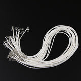 Maxbell 20 Pieces DIY Handmade Necklace Cord Wax Rope String Jewelry Making White