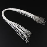 Maxbell 20 Pieces DIY Handmade Necklace Cord Wax Rope String Jewelry Making White