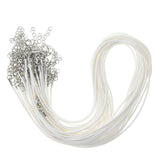 Maxbell 20 Pieces DIY Handmade Necklace Cord Wax Rope String Jewelry Making White