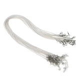 Maxbell 20 Pieces DIY Handmade Necklace Cord Wax Rope String Jewelry Making White