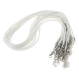 Maxbell 20 Pieces DIY Handmade Necklace Cord Wax Rope String Jewelry Making White