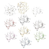 Maxbell 20pcs DIY Mobile Cellphone Keychain Lanyard Charms DIY Rope Silver