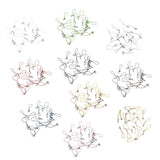 Maxbell 20pcs DIY Mobile Cellphone Keychain Lanyard Charms DIY Rope Silver