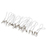 Maxbell 20pcs DIY Mobile Cellphone Keychain Lanyard Charms DIY Rope Silver
