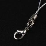 Maxbell 20pcs DIY Mobile Cellphone Keychain Lanyard Charms DIY Rope Silver