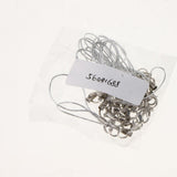 Maxbell 20pcs DIY Mobile Cellphone Keychain Lanyard Charms DIY Rope Silver