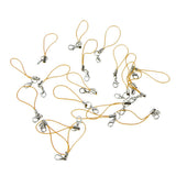 Maxbell 20pcs DIY Mobile Cellphone Keychain Lanyard Charms DIY Rope Yellow