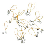 Maxbell 20pcs DIY Mobile Cellphone Keychain Lanyard Charms DIY Rope Yellow