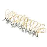 Maxbell 20pcs DIY Mobile Cellphone Keychain Lanyard Charms DIY Rope Yellow
