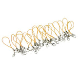 Maxbell 20pcs DIY Mobile Cellphone Keychain Lanyard Charms DIY Rope Yellow