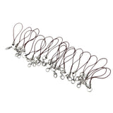 Maxbell 20pcs DIY Mobile Cellphone Keychain Lanyard Charms DIY Rope Coffee