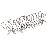 Maxbell 20pcs DIY Mobile Cellphone Keychain Lanyard Charms DIY Rope Coffee