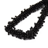 Maxbell Fashion Bohemian Geometric Triangle Beaded Drop Dangle Earrings Black