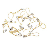 Maxbell 20pcs DIY Mobile Cellphone Keychain Lanyard Charms DIY Rope Gold