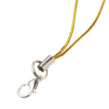 Maxbell 20pcs DIY Mobile Cellphone Keychain Lanyard Charms DIY Rope Gold