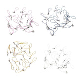Maxbell 20pcs DIY Mobile Cellphone Keychain Lanyard Charms DIY Rope Gold
