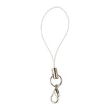 Maxbell 20pcs DIY Mobile Cellphone Keychain Lanyard Charms DIY Rope White
