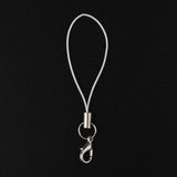 Maxbell 20pcs DIY Mobile Cellphone Keychain Lanyard Charms DIY Rope White