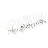 Maxbell 20pcs DIY Mobile Cellphone Keychain Lanyard Charms DIY Rope White