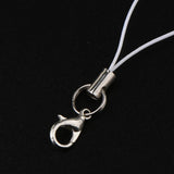 Maxbell 20pcs DIY Mobile Cellphone Keychain Lanyard Charms DIY Rope White