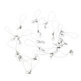Maxbell 20pcs DIY Mobile Cellphone Keychain Lanyard Charms DIY Rope White
