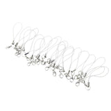 Maxbell 20pcs DIY Mobile Cellphone Keychain Lanyard Charms DIY Rope White