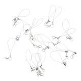 Maxbell 20pcs DIY Mobile Cellphone Keychain Lanyard Charms DIY Rope White