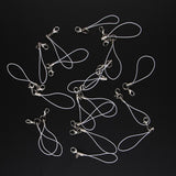 Maxbell 20pcs DIY Mobile Cellphone Keychain Lanyard Charms DIY Rope White