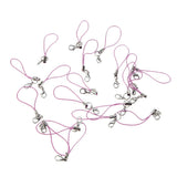 Maxbell 20pcs DIY Mobile Cellphone Keychain Lanyard Charms DIY Rope Light Purple
