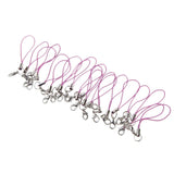 Maxbell 20pcs DIY Mobile Cellphone Keychain Lanyard Charms DIY Rope Light Purple